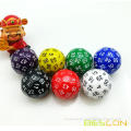 Bescon Polyhedral Dice 50-sided Gaming Dice, D50 die, D50 dice, 50 Sides Dice, 50 Sided Cube Assorted Colors